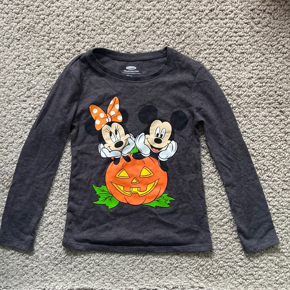 NWOT Disney Mickey and Minnie Pumpkin Halloween Long Sleeve T-Shirt by Old Navy